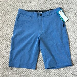 Quiksilver Blue Flat Front Shorts Lightweight Casual